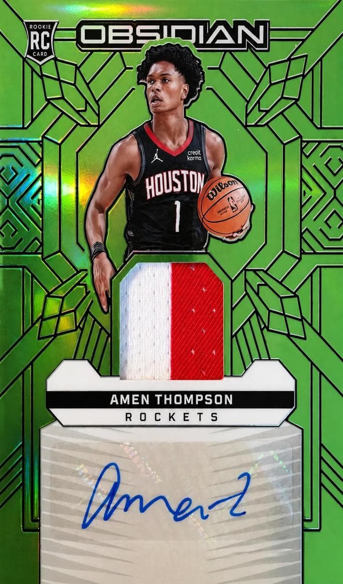 Amen Thompson 2023 panini Obsidian