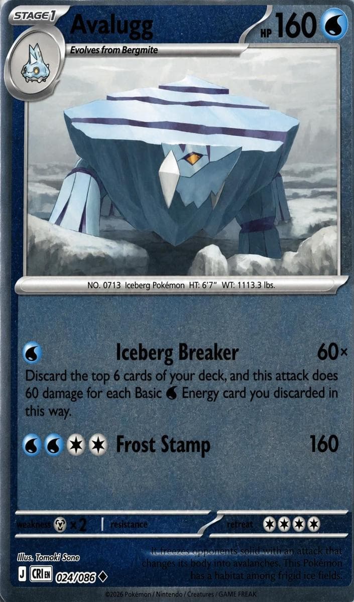 Avalugg trading card