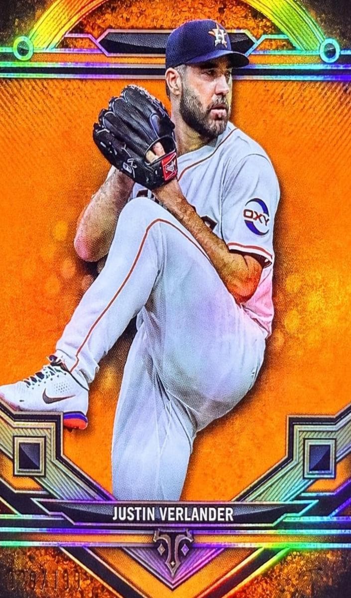 Justin Verlander 2024 topps Topps Triple Threads