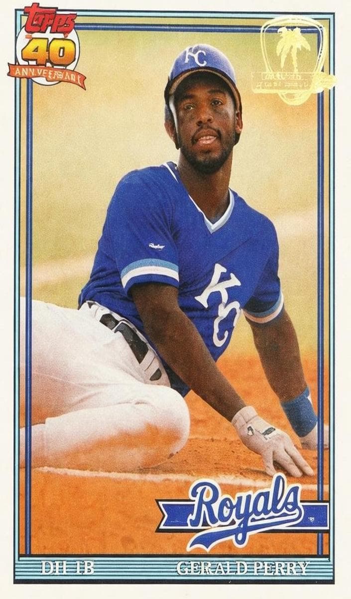 Gerald Perry 1991 topps O-Pee-Chee