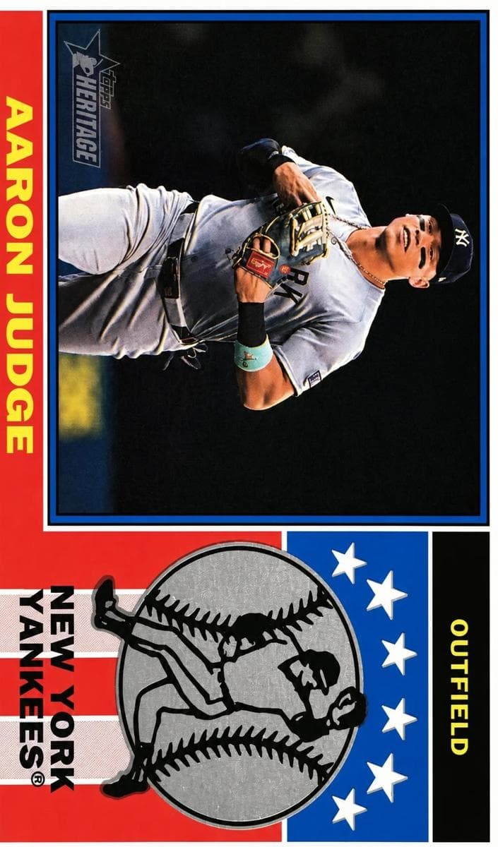 Aaron Judge 2025 topps Topps Heritage