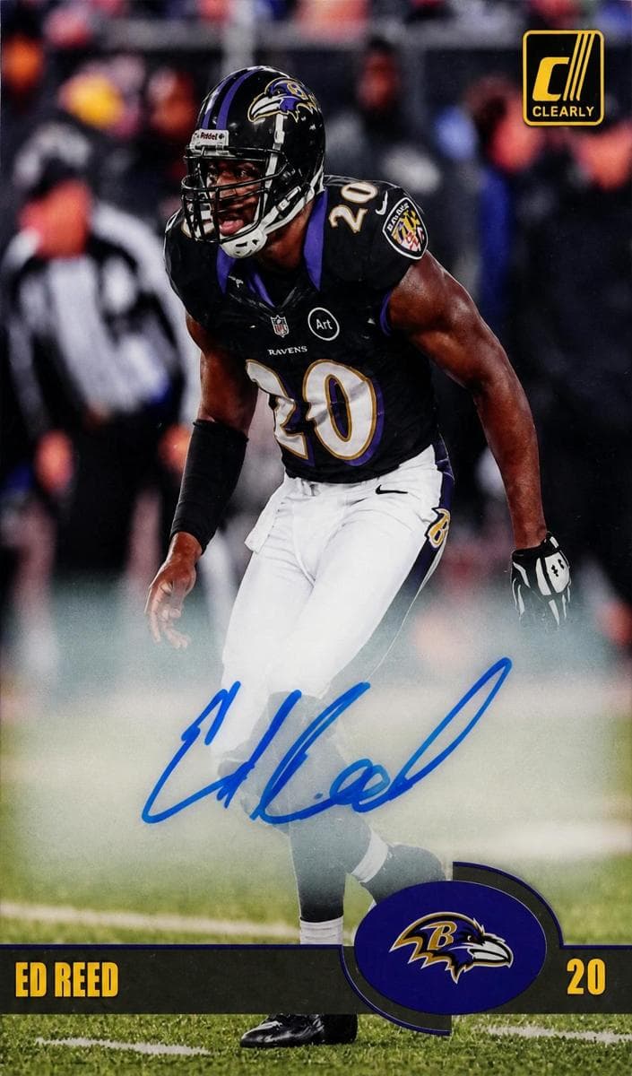 Ed Reed 2023 panini Clearly Donruss
