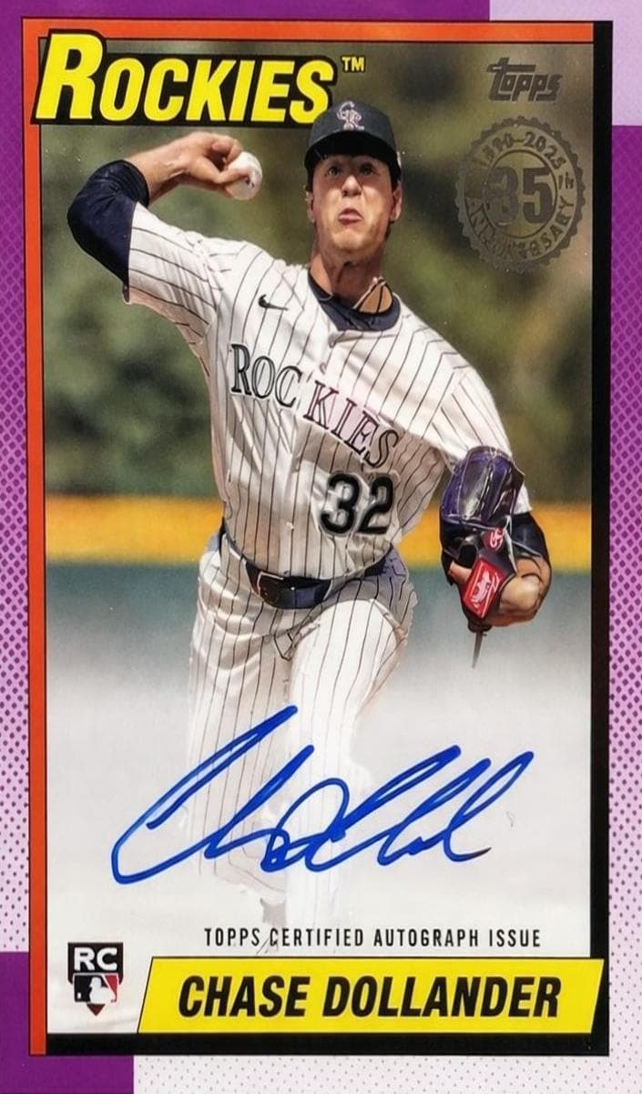 Chase Dollander 2025 topps Topps Update