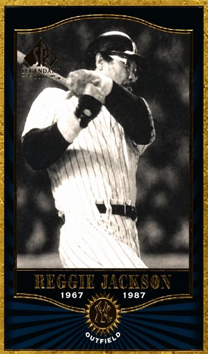 Reggie Jackson 2001 unknown SP Legendary Cuts