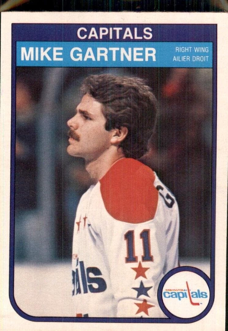 Mike Gartner 1982 topps O-Pee-Chee