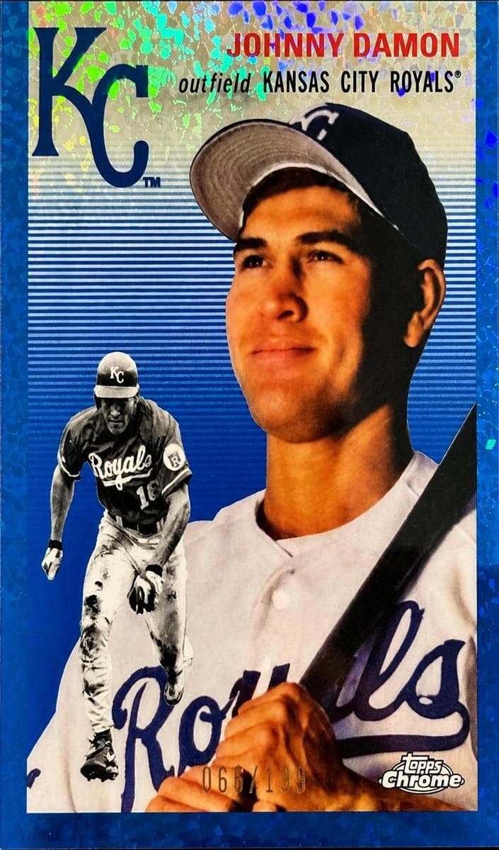 Johnny Damon 2023 topps Topps Chrome Platinum Anniversary