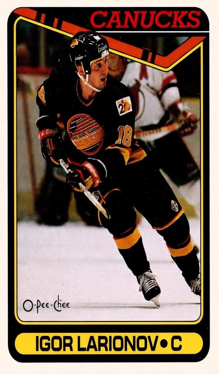 Igor Larionov 1990 topps O-Pee-Chee