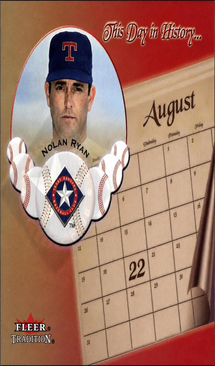 Nolan Ryan 2002 fleer Fleer Tradition