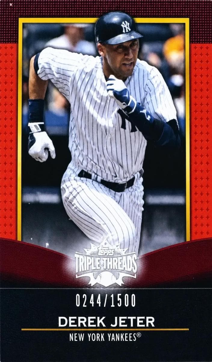 Derek Jeter 2011 topps Triple Threads