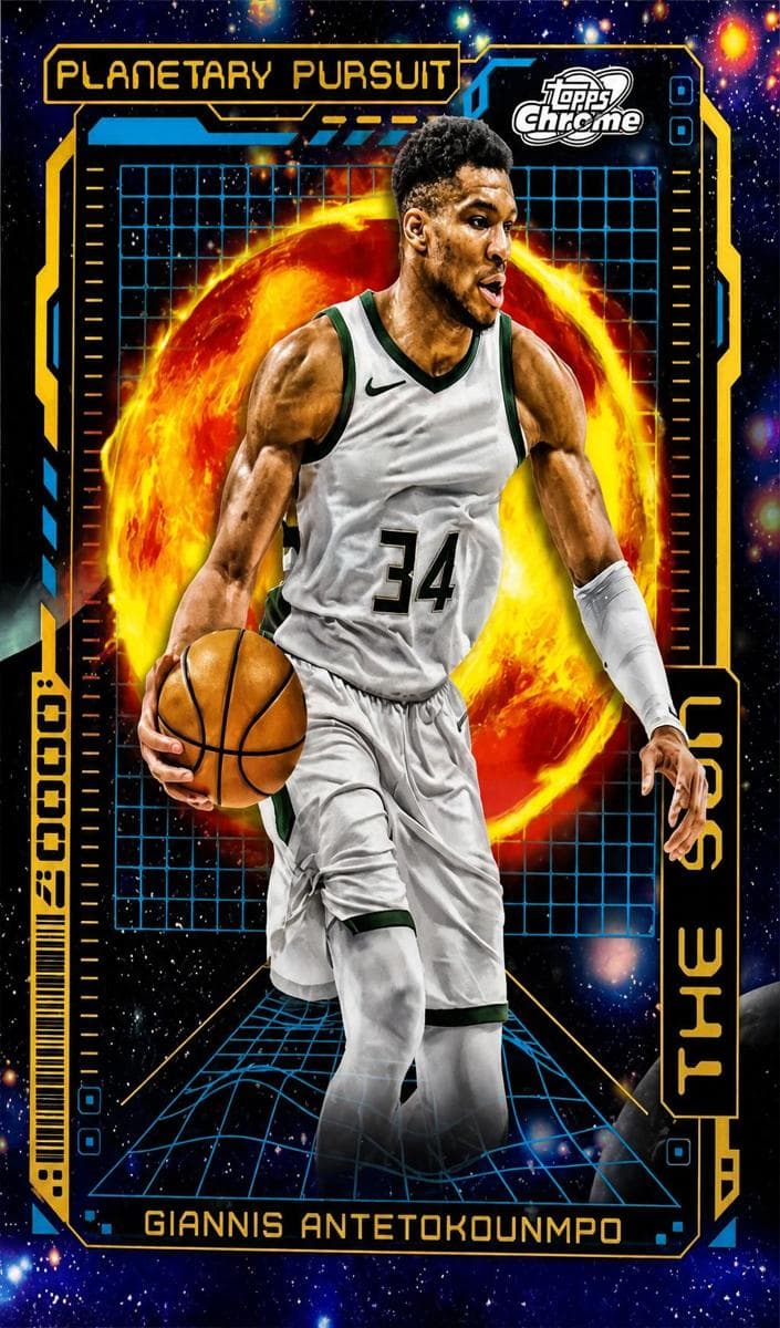 Giannis Antetokounmpo 2023 topps Topps Chrome Cosmic