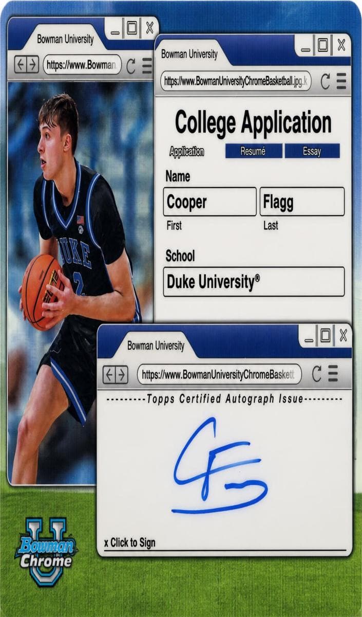 Cooper Flagg 2024 bowman