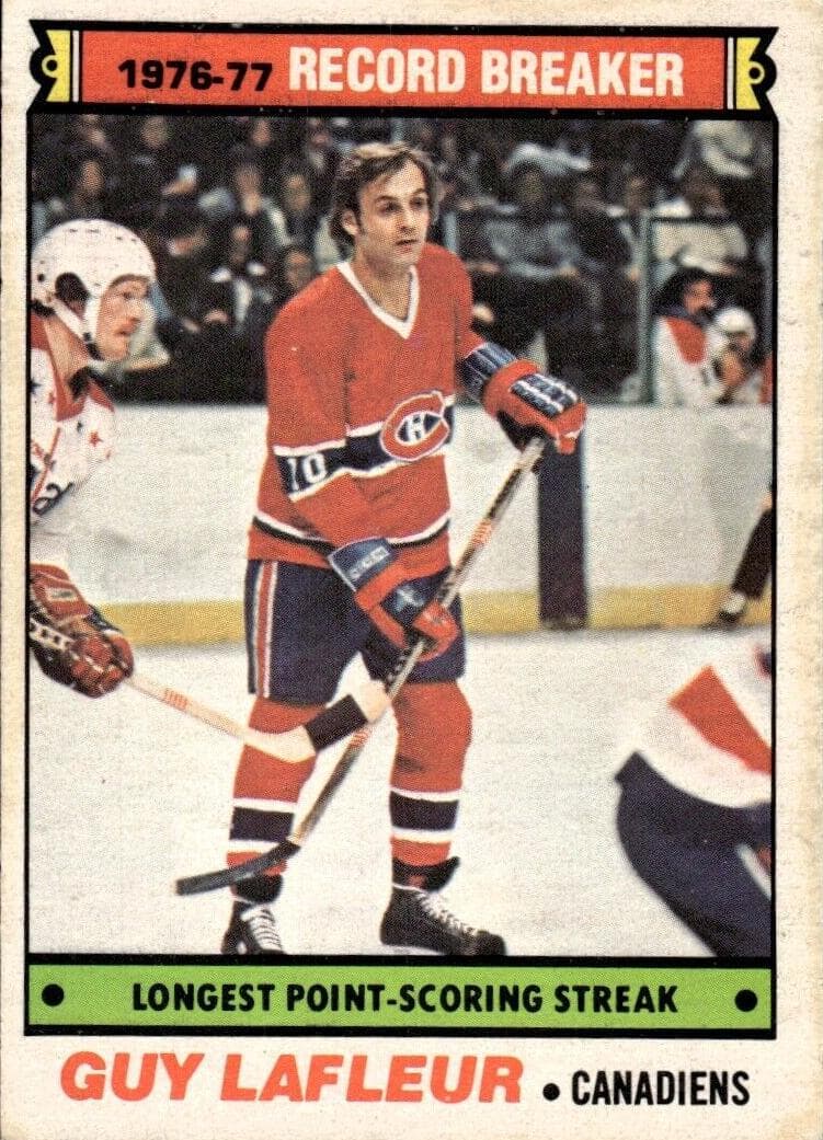 Guy Lafleur 1977 topps O-Pee-Chee