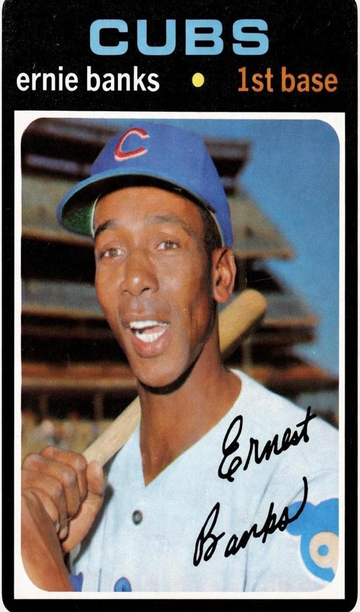 Ernie Banks 1971 topps O-Pee-Chee
