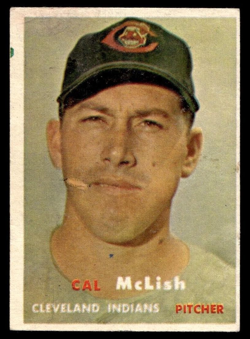 Cal McLish 1957 topps Topps