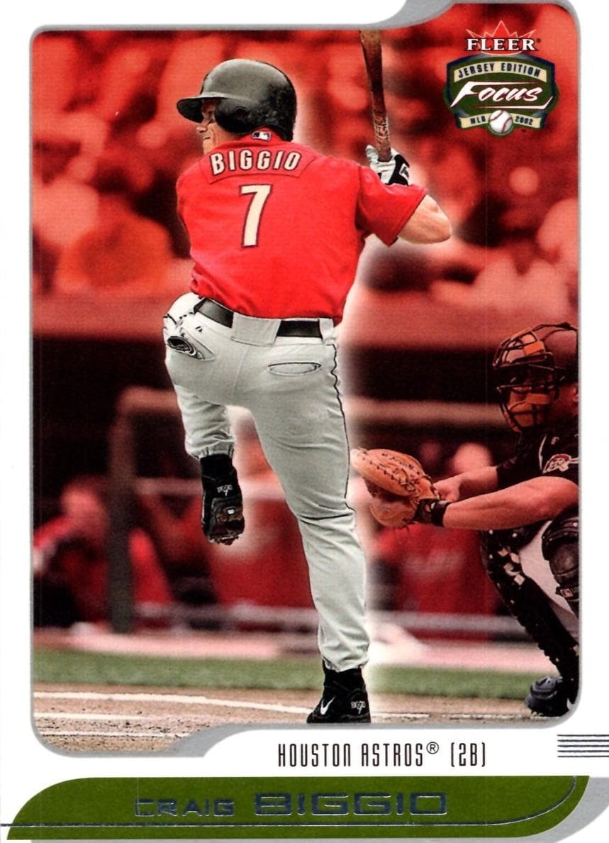 Craig Biggio 2002 fleer Fleer Focus Jersey Edition