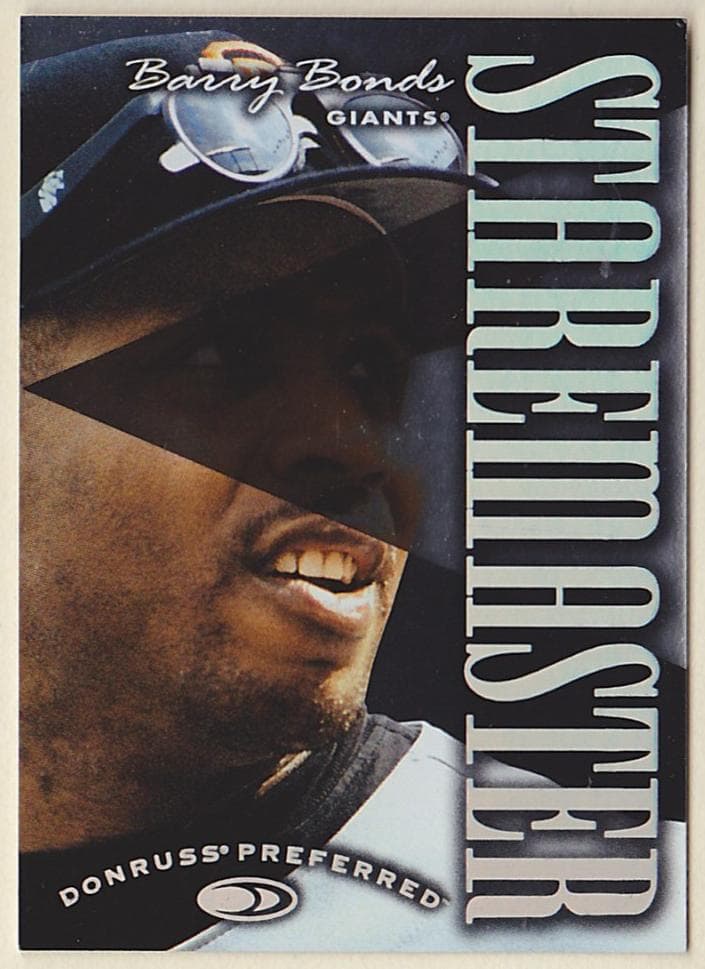 Barry Bonds 1997 panini Donruss Preferred