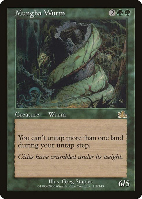 Mungha Wurm 2000 Magic: The Gathering