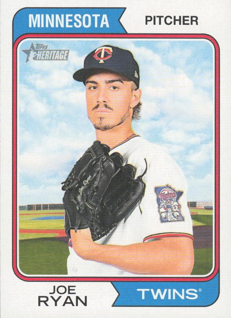 Joe Ryan 2023 topps Topps Heritage