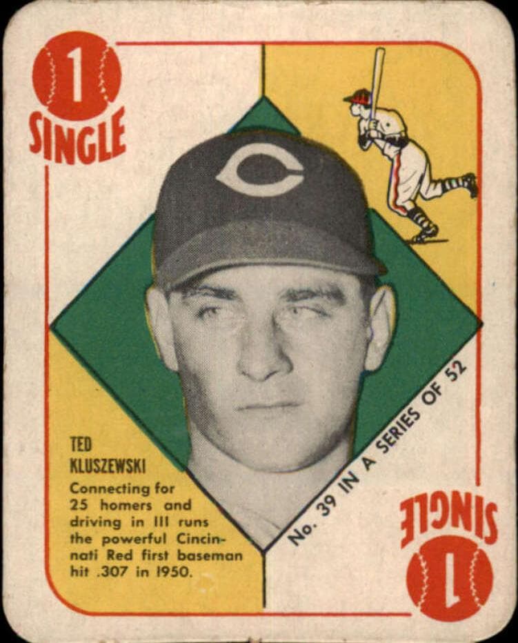 Ted Kluszewski 1951 topps Red Back