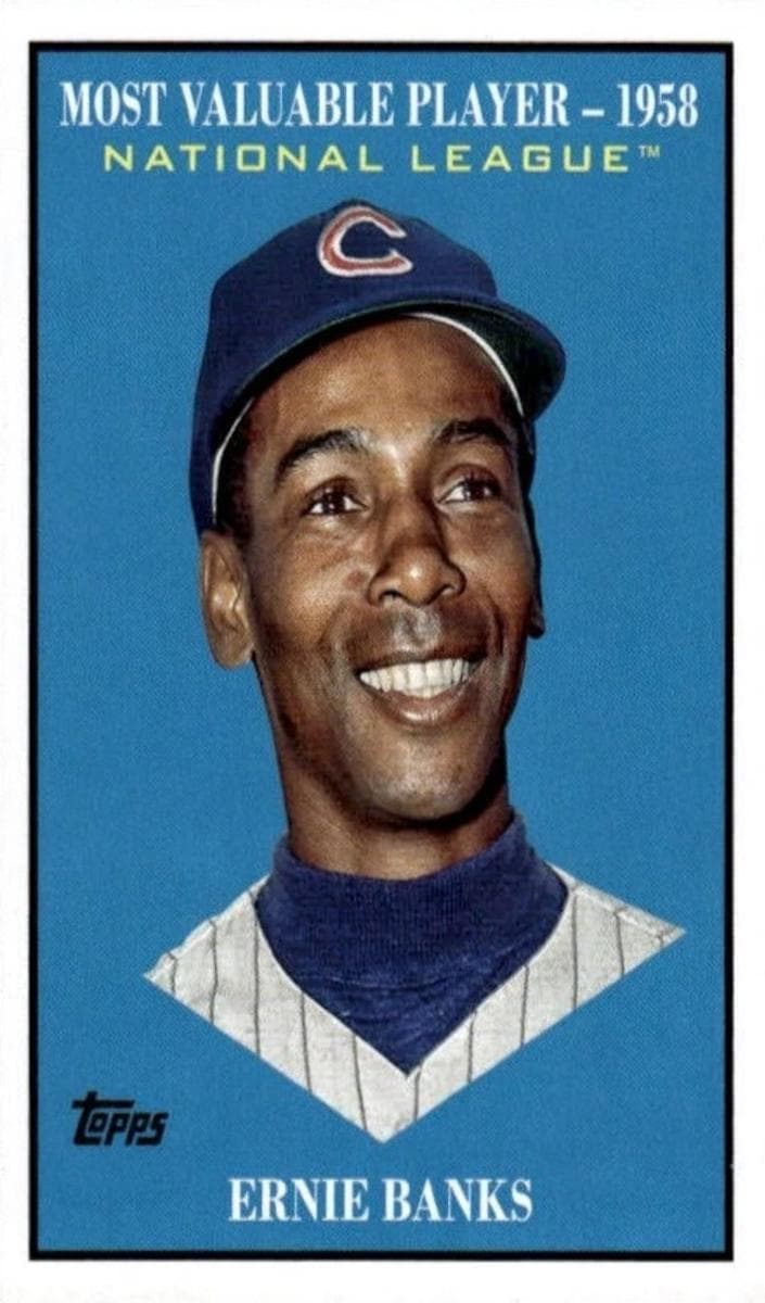 Ernie Banks 2025 topps Update Most Valuable