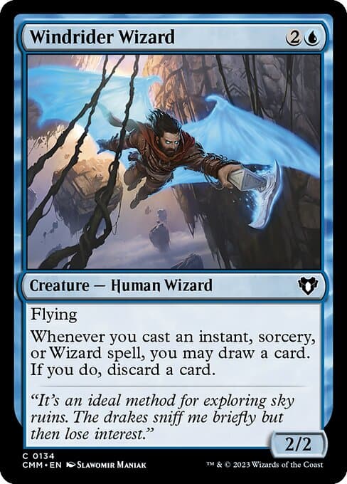 Windrider Wizard 2020 Magic: The Gathering Zendikar Rising