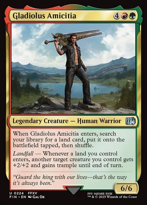 Gladiolus Amicitia 2025 Magic: The Gathering Final Fantasy