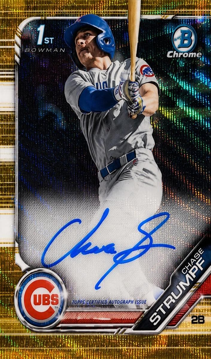 Chase Strumpf 2019 bowman Bowman Draft