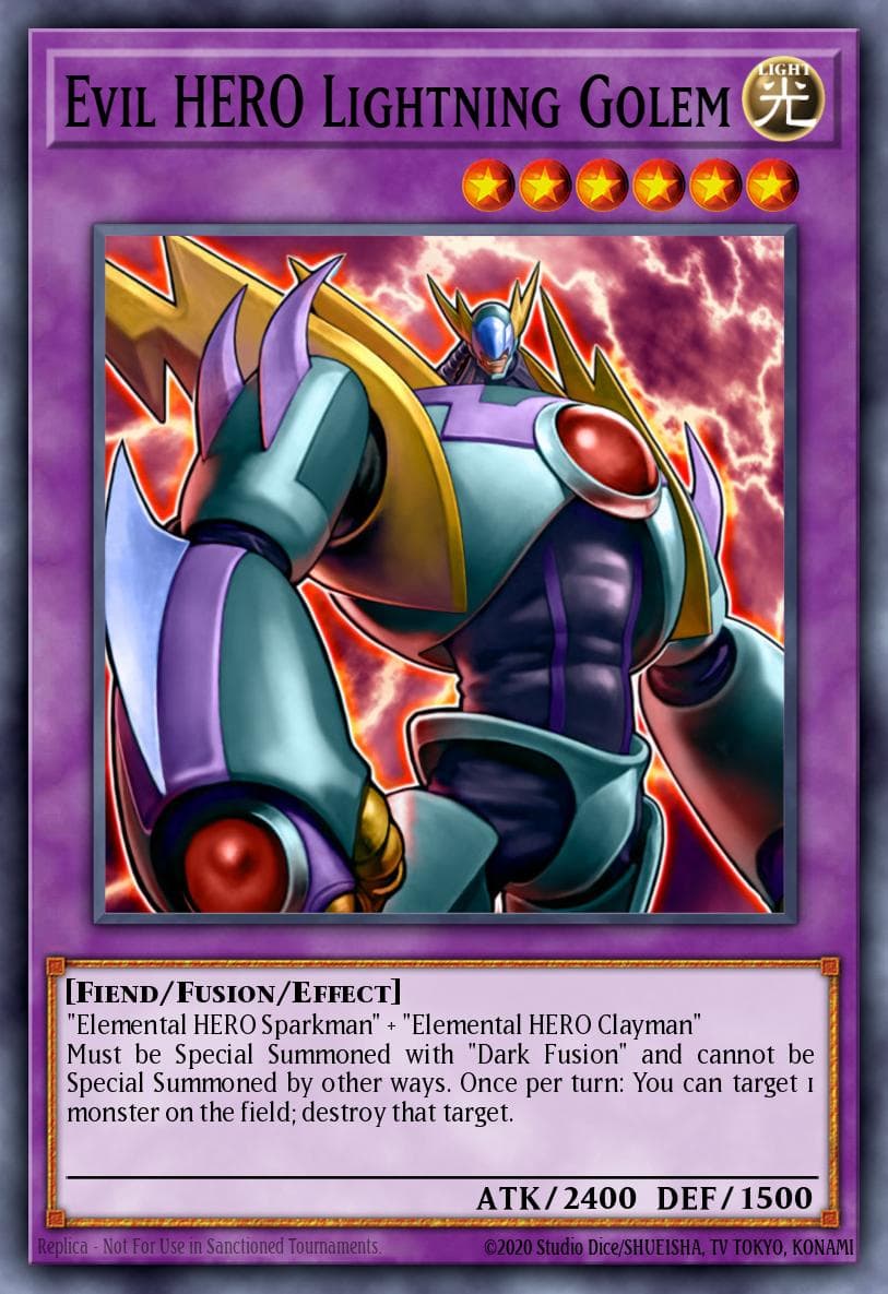 Evil HERO Lightning Golem #GLAS-EN039