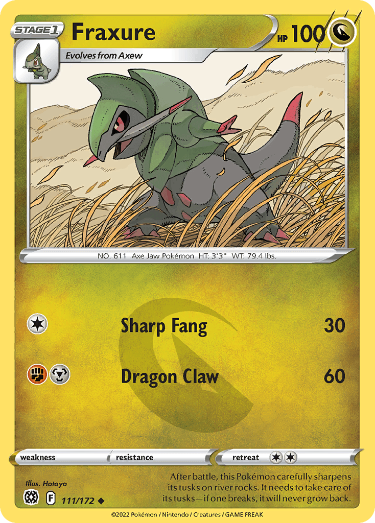 Fraxure 2022 Pokemon Brilliant Stars