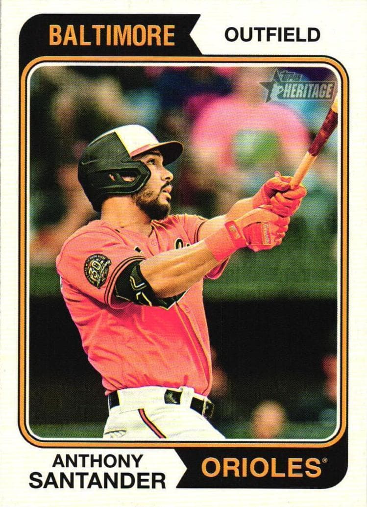 Anthony Santander 2023 topps Topps Heritage