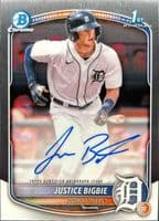 Justice Bigbie trading card