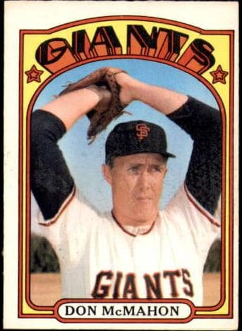 Don McMahon 1972 topps O-Pee-Chee