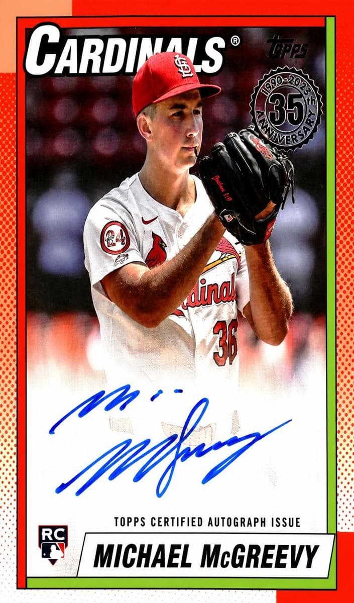 Michael McGreevy 2025 topps Topps