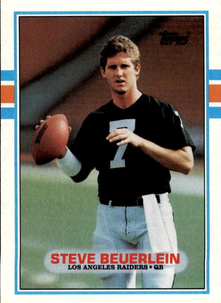 Steve Beuerlein 1989 topps Topps