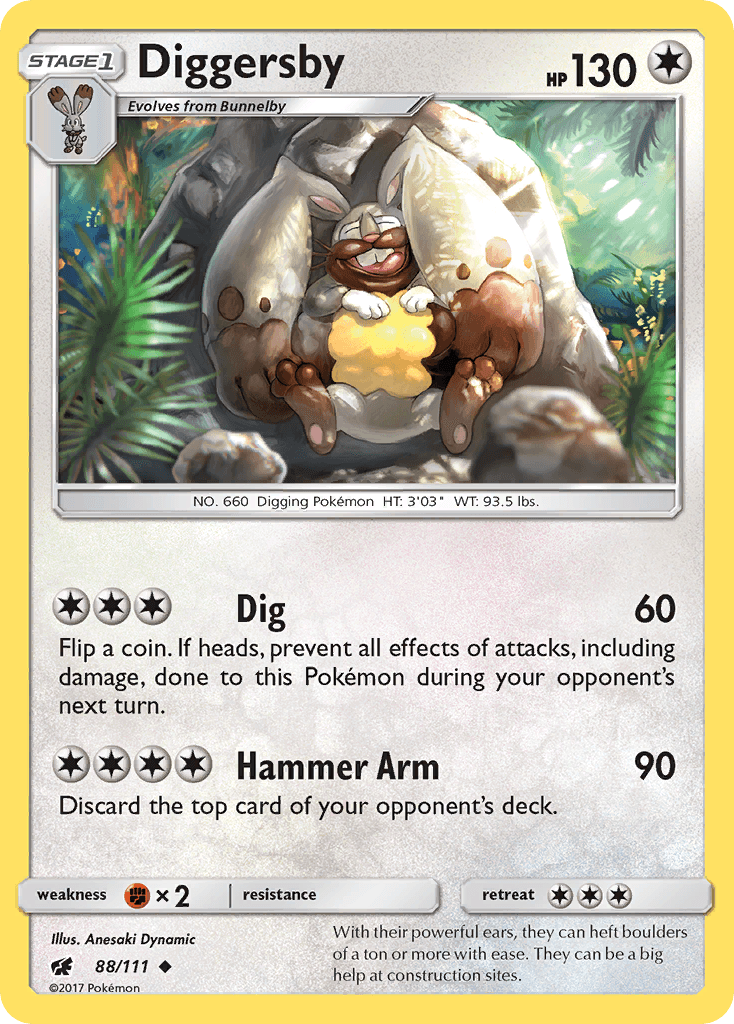 Diggersby 2017 Pokemon Crimson Invasion