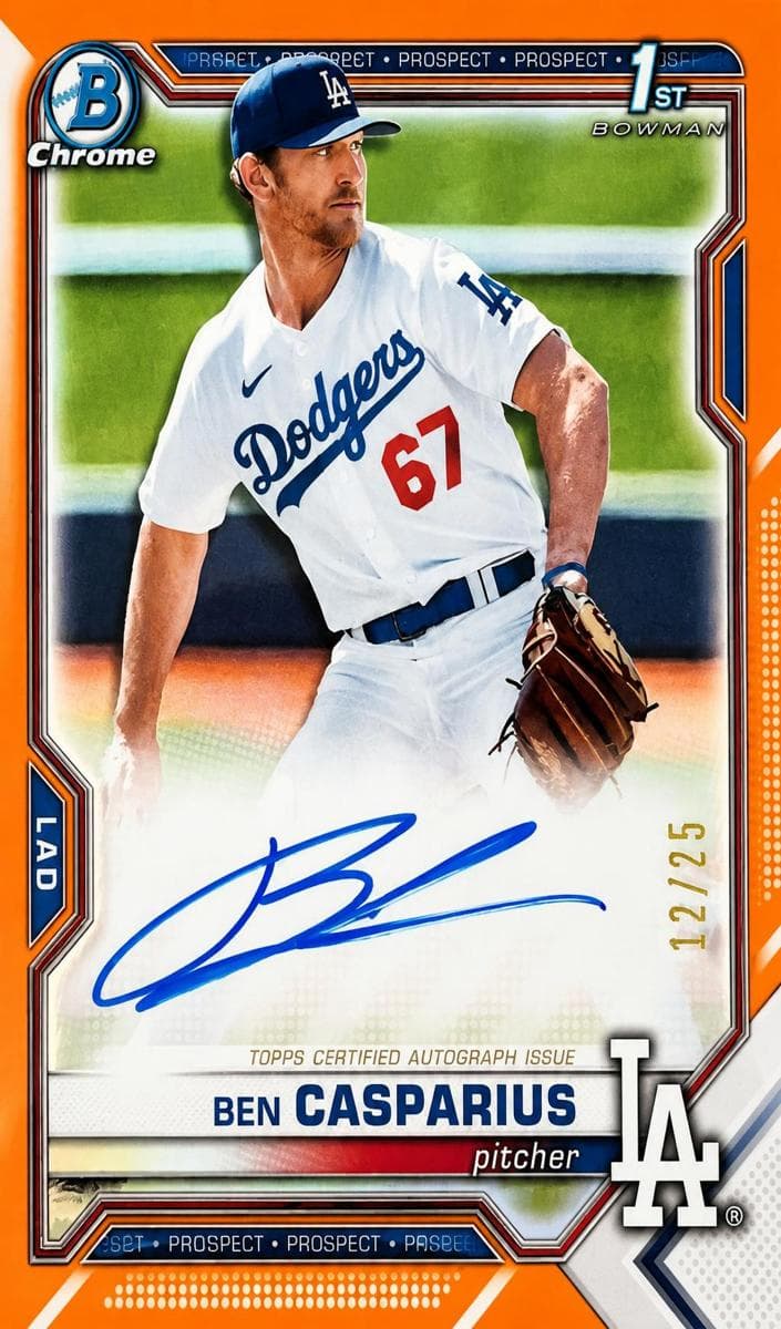 Ben Casparius 2021 bowman Bowman Draft