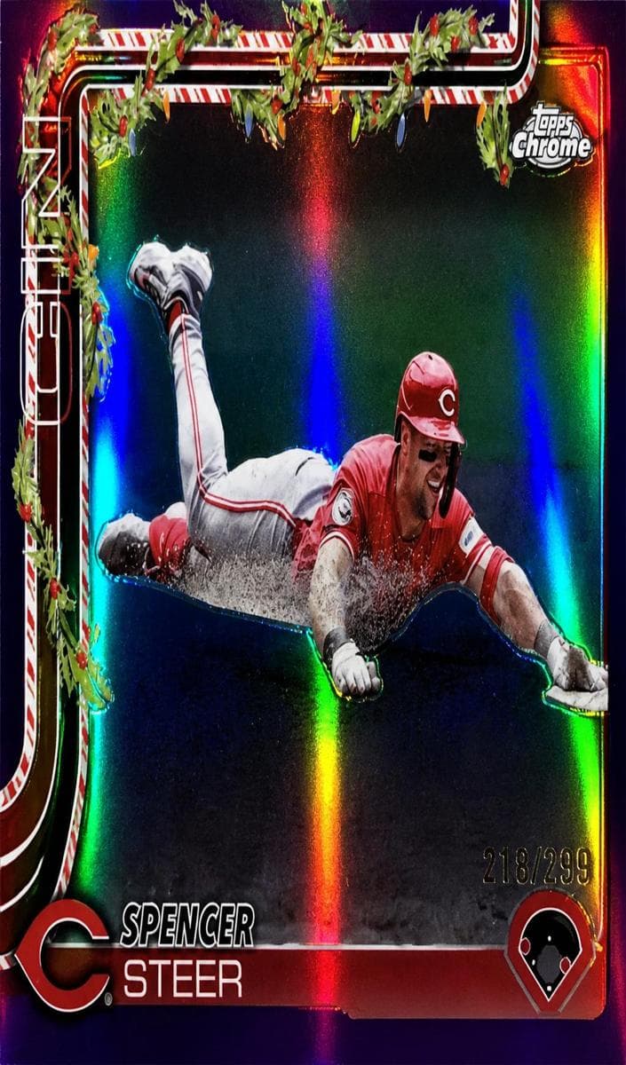 Spencer Steer 2025 topps Holiday