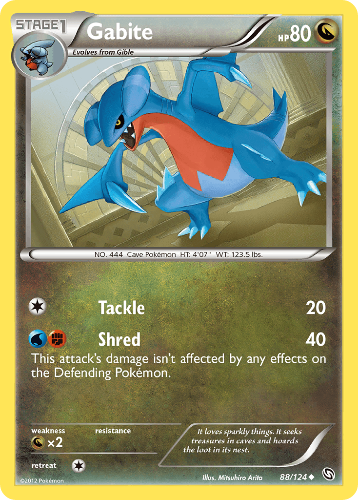 Gabite 2012 Pokemon Dragons Exalted