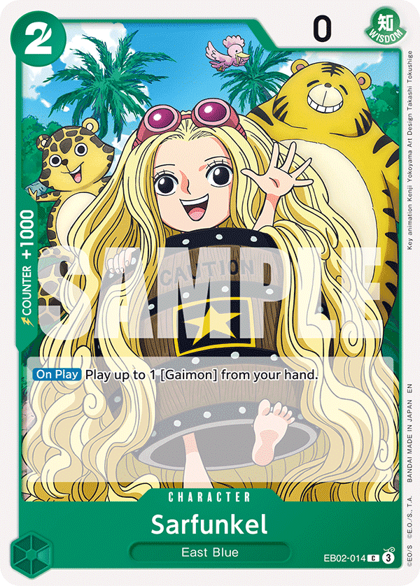 Sarfunkel 2025 One Piece Japanese Extra Booster Anime 25th Collection