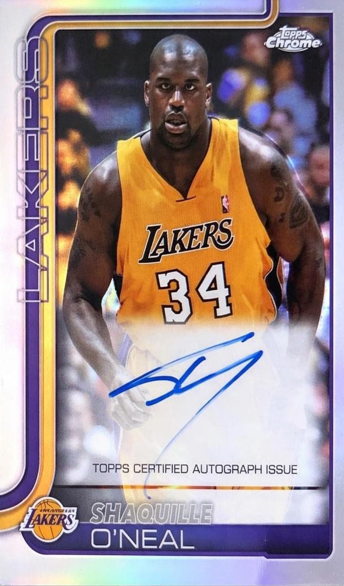 Shaquille O'Neal 2025 topps Topps Chrome