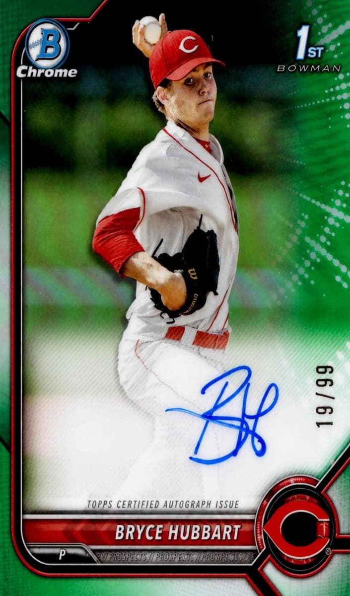 Bryce Hubbart 2022 bowman Bowman Draft
