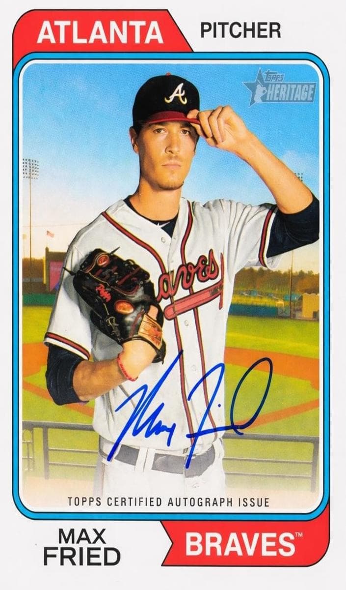 Max Fried 2023 topps Topps Heritage