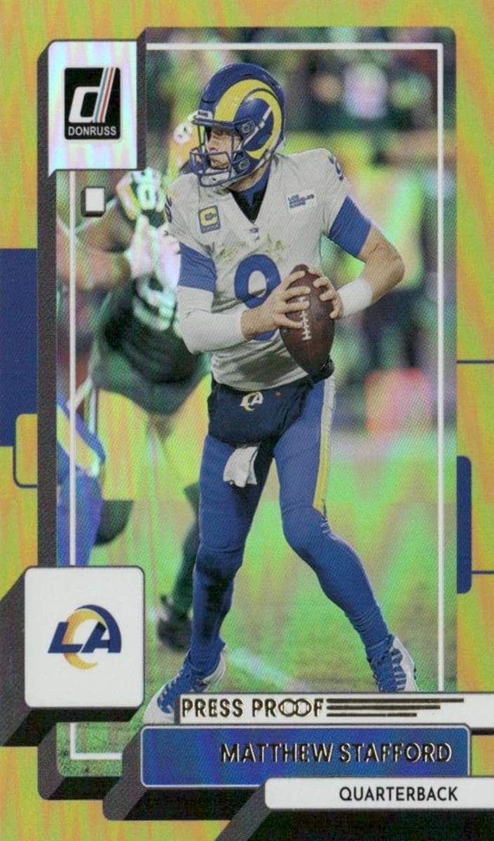 Matthew Stafford 2022 panini Donruss