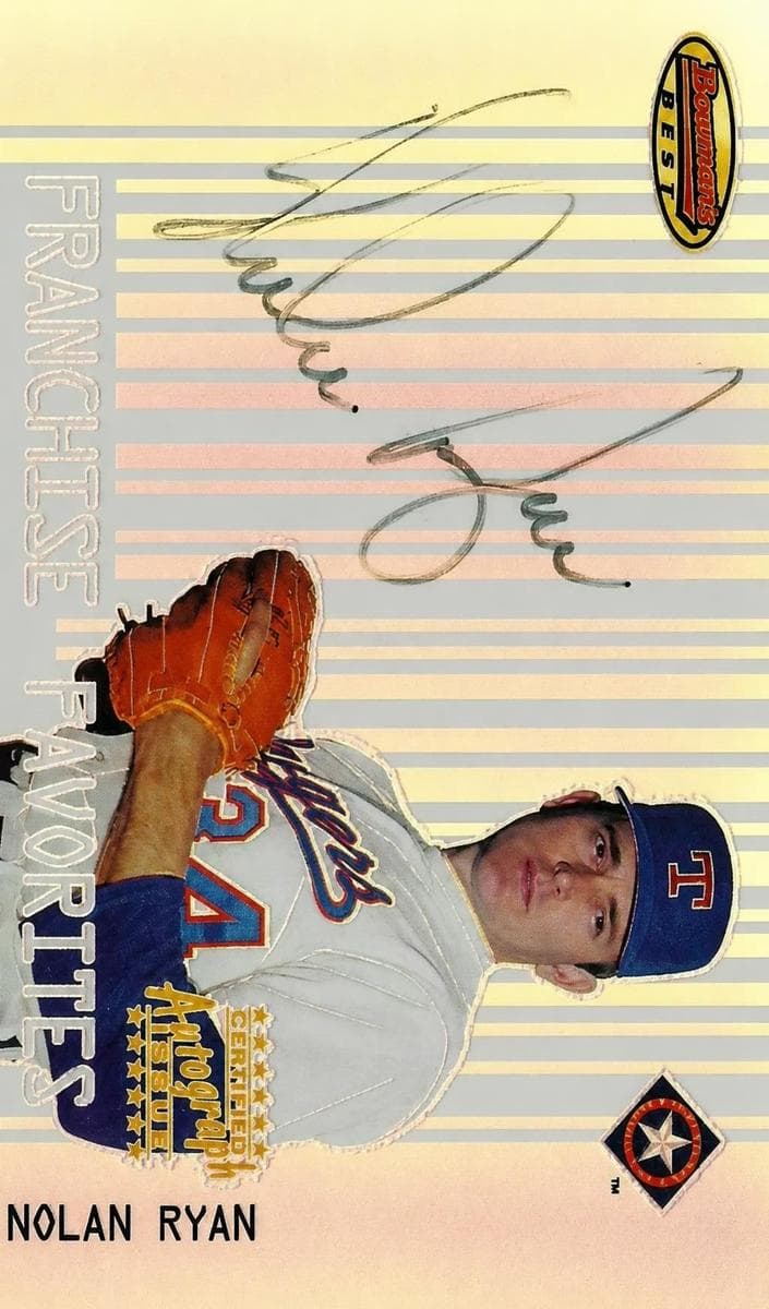 Nolan Ryan 2001 bowman Bowman's Best