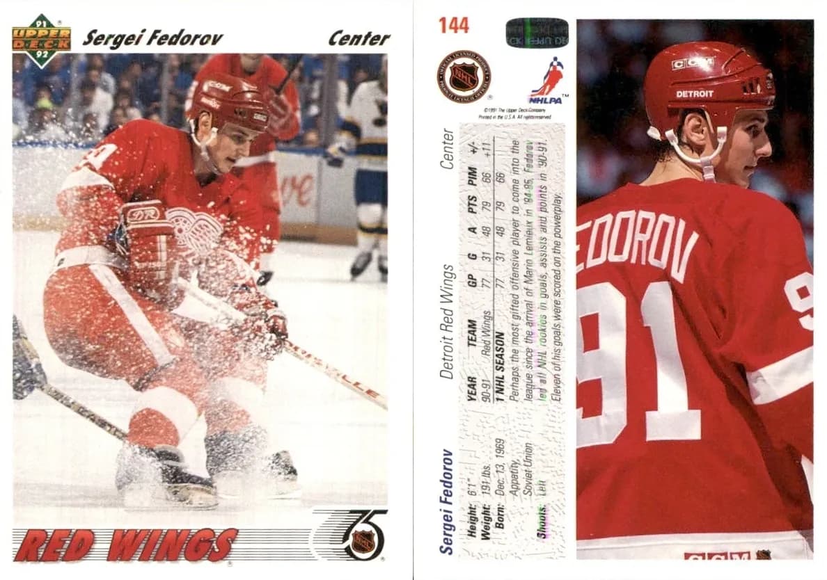 Sergei Fedorov 1991 upper-deck