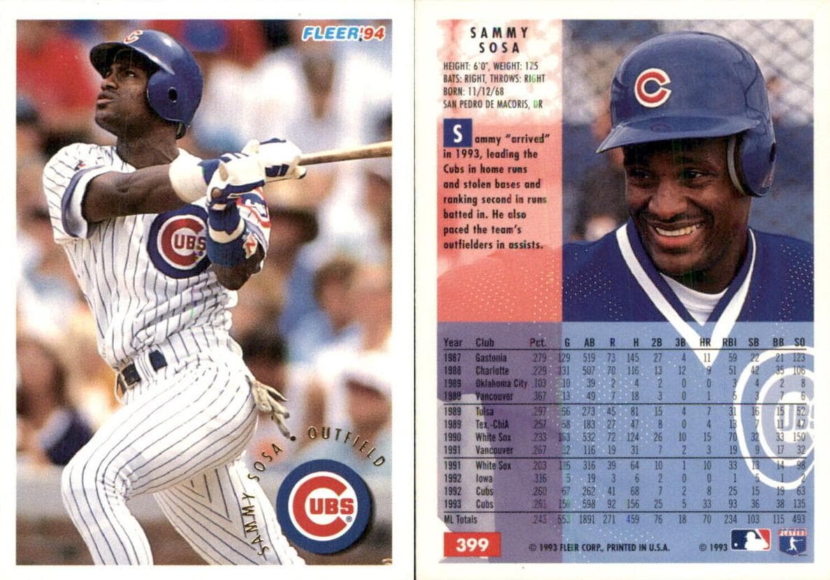 Sammy Sosa #399