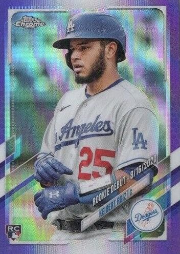 Keibert Ruiz 2021 topps Topps Chrome Update