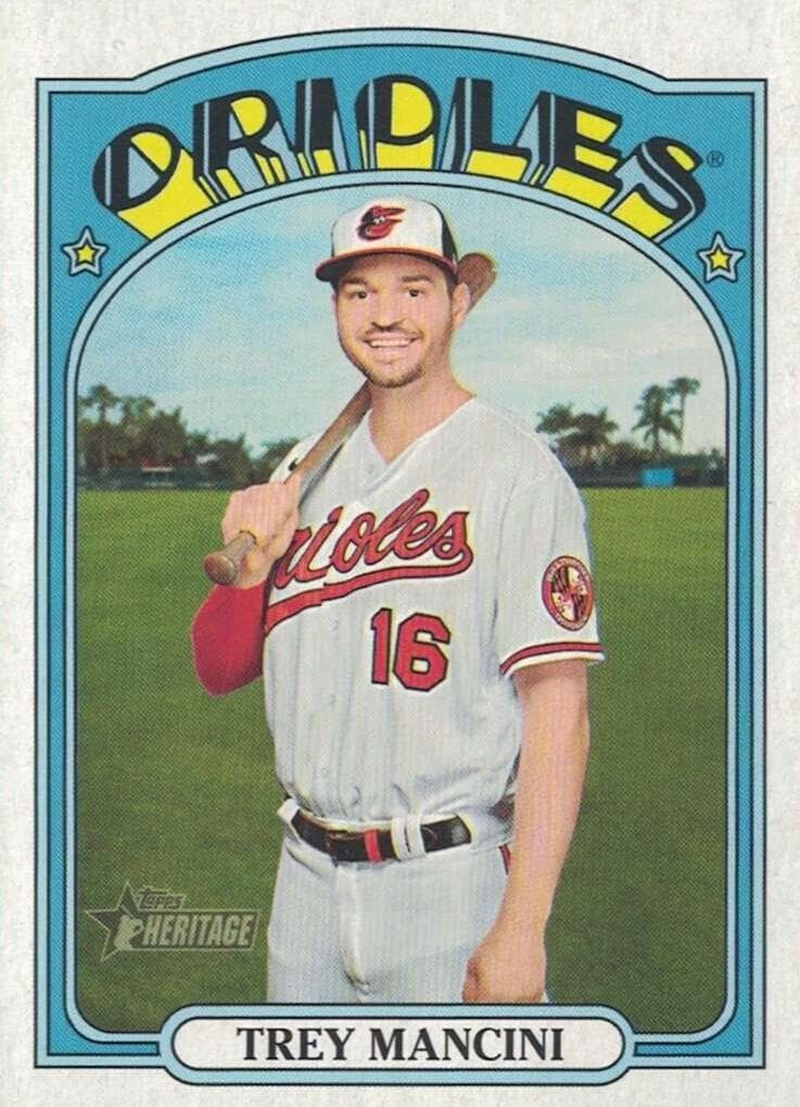 Trey Mancini 2021 topps Topps Heritage