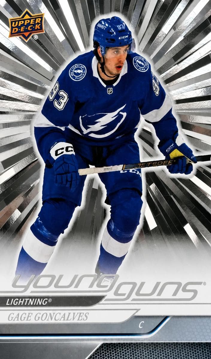 Gage Goncalves trading card