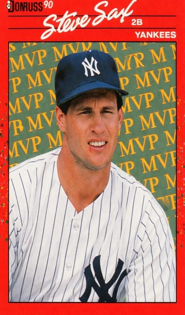 Steve Sax 1990 panini Donruss
